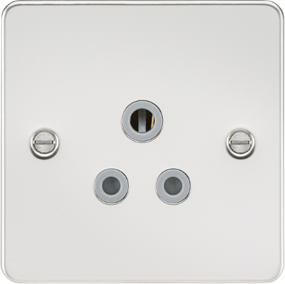 Picture of 5A Unswitched Socket - Polished Chrome with Grey Insert