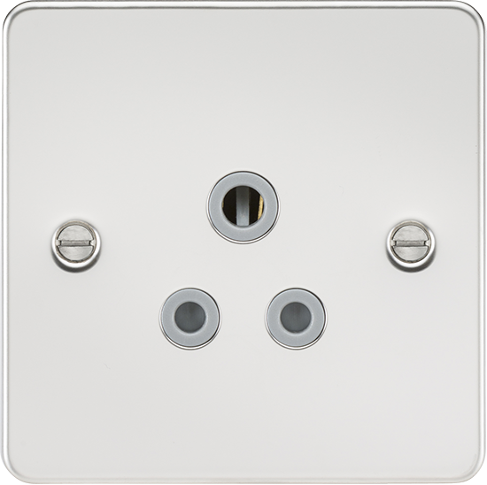 Picture of 5A Unswitched Socket - Polished Chrome with Grey Insert