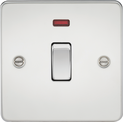 Picture of 20A 1 Gang Double Pole Switch with Neon - Polished Chrome