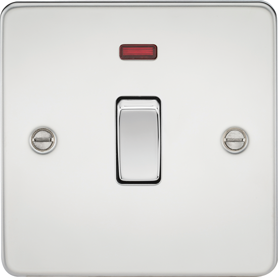 Picture of 20A 1 Gang Double Pole Switch with Neon - Polished Chrome