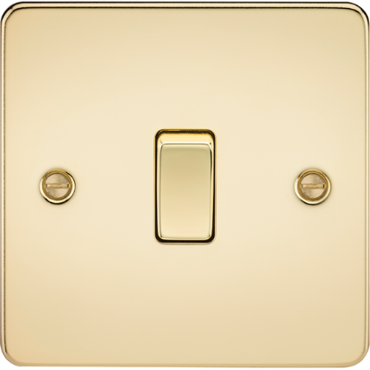 Picture of 20A 1 Gang Double Pole Switch - Polished Brass