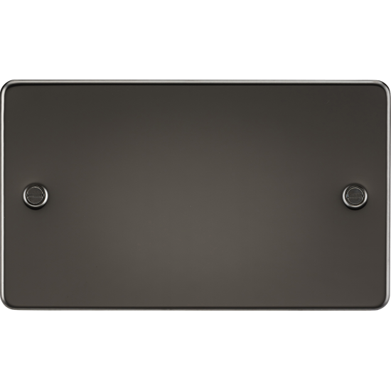 Picture of 2 Gang Blanking Plate - Gunmetal