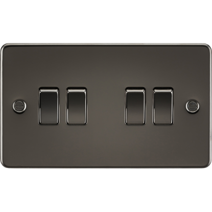 Picture of 10AX 4 Gang 2-Way Switch - Gunmetal