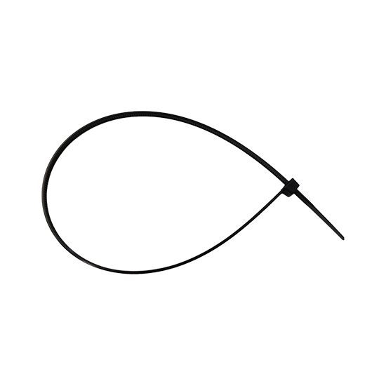 Picture of 3.6x300mm Black Nylon Cable Ties (Pack of 100) 
