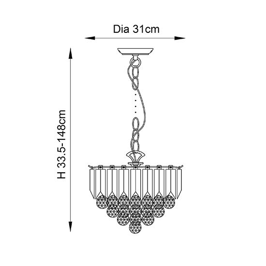 Picture of Fargo 3lt Small Pendant