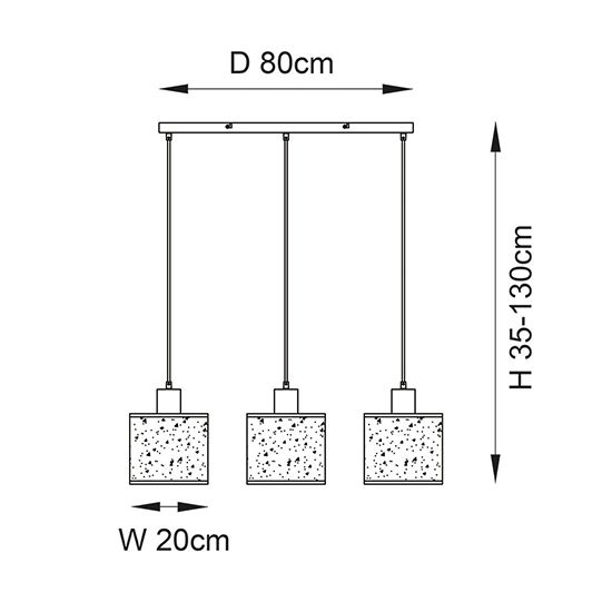 Picture of Durban 3lt Linear Pendant