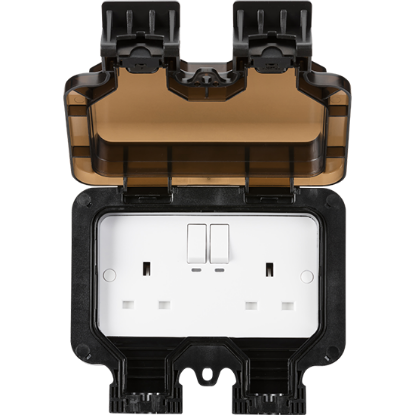 Picture of Smart IP66 13A 2 Gang Outdoor Socket  