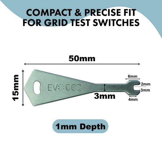 Picture of Test Fish Key for Secret Emergency Light, Grid Switches Replacement Key 