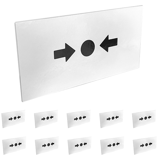 Picture of  Spare Break Glass Replacement – Manual Fire Alarm Call Point, Pack of 10