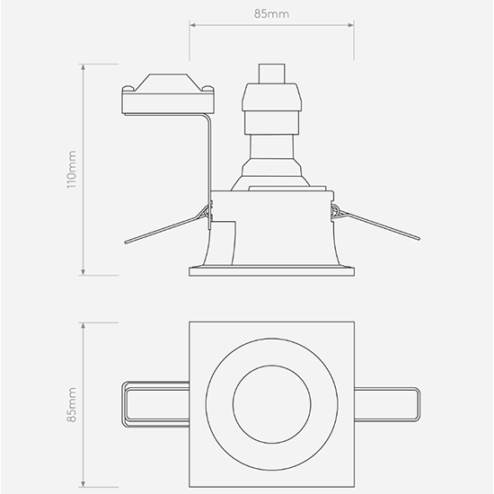 Picture of Minima Square Fixed IP65