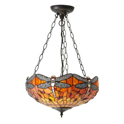 Picture of Dragonfly Flame Medium Inverted 3lt Pendant