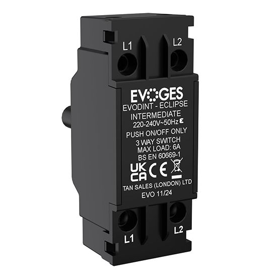 Picture of Eclipse 6A Intermediate Dimmer Switch 3 Way Dimmer Switch Push On/Off Only