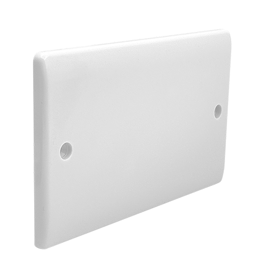 Picture of Vector 2 Gang Blanking Plate White