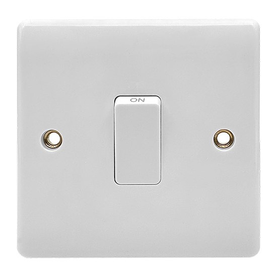 Picture of Vector 1 Gang 20A Double Pole White 