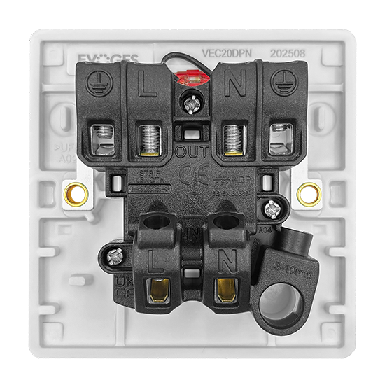 Picture of Vector 1 Gang 20A Double Pole Switch with Neon White