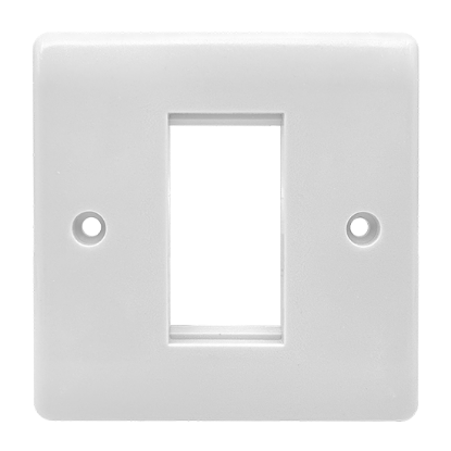 Picture of 1 Gang 25x50mm Modular Faceplate White 