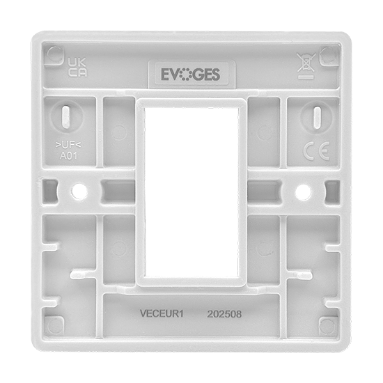 Picture of 1 Gang 25x50mm Modular Faceplate White 