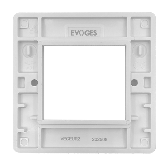 Picture of Vector 2 Gang 50x50mm Modular Faceplate White 