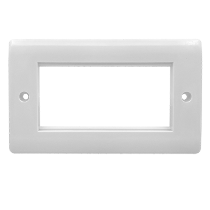 Picture of Vector 4 Gang 100x50mm Modular Faceplate White 