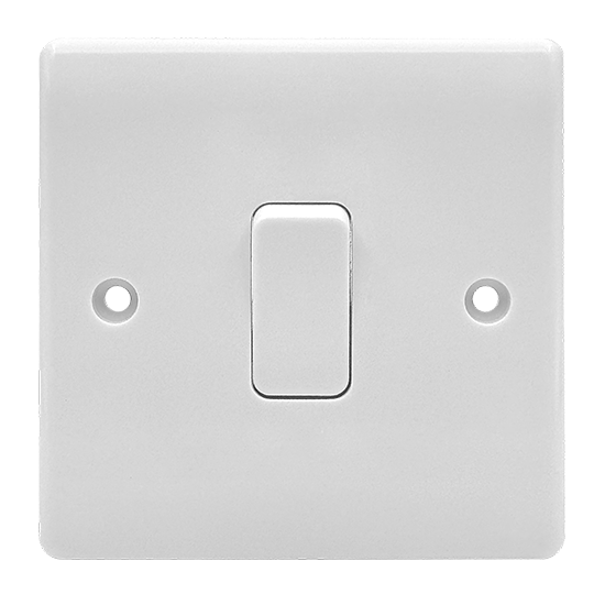 Picture of Vector 1 Gang 2 Way 10AX Intermediate Switch White 