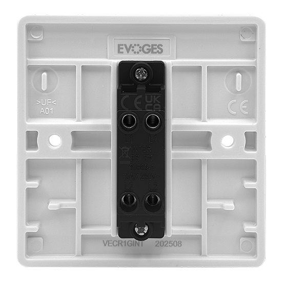 Picture of Vector 1 Gang 2 Way 10AX Intermediate Switch White 