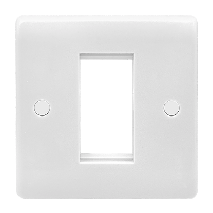 Picture of 1 Gang 25x50mm Modular Faceplate White 