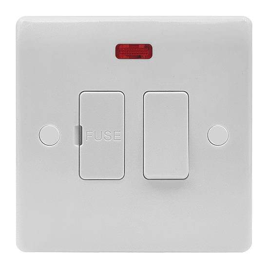 Picture of Vector 13A Switched Fused Connection Unit with Neon – White