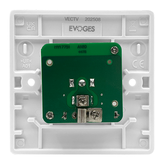 Picture of Vector 1 Gang Coaxial Socket White