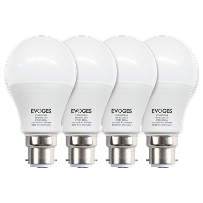 Picture of Star 9W LED A60 Non-Dimmable B22 (Pack of 4) - Very Warm White