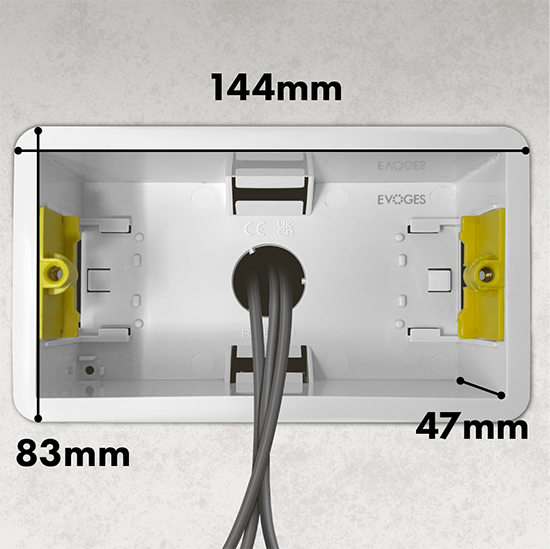 Picture of 2 Gang 47mm Dry Lining Back Box  