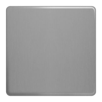 Picture of Terra 1 Gang Blanking Plate Brushed Chrome