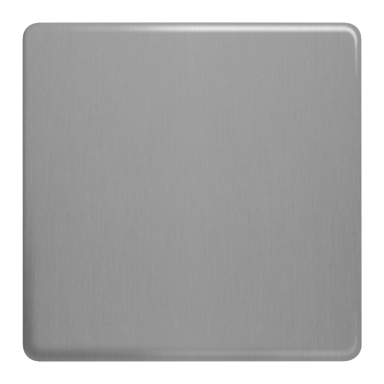Picture of Terra 1 Gang Blanking Plate Brushed Chrome