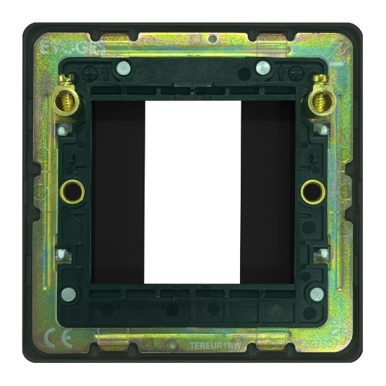 Picture of Terra 1 Gang 25x50mm Modular Faceplate Matt Black