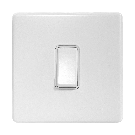 Picture of Terra 1 Gang 2 Way 10AX Single Pole Switch Matt White