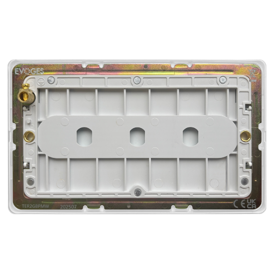 Picture of Terra 2 Gang Blanking Plate Matt White