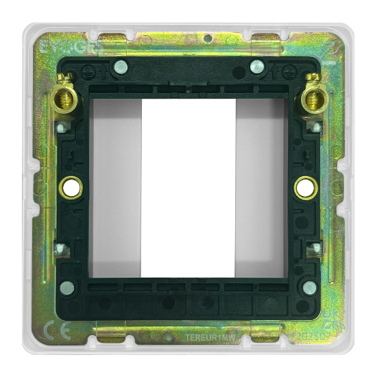 Picture of Terra 1 Gang 25x50mm Modular Faceplate Matt White