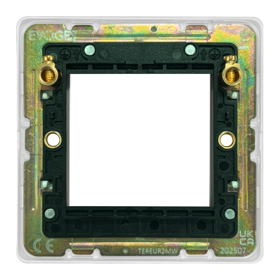 Picture of Terra 1 Gang 50x50mm Modular Faceplate Matt White