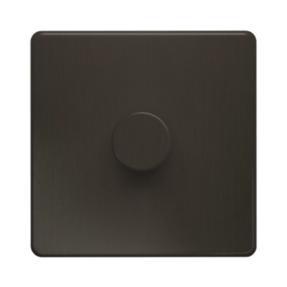 Picture of Terra 250VA 1 Gang Push Dimmer Switch Slate Bronze