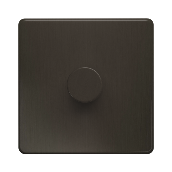 Picture of Terra 250VA 1 Gang Push Dimmer Switch Slate Bronze
