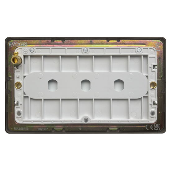 Picture of Terra 2 Gang Blanking Plate Slate Bronze