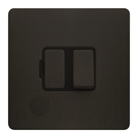 Picture of Terra 13A Switched Fused Connection Unit + Front Flex Outlet Slate Bronze
