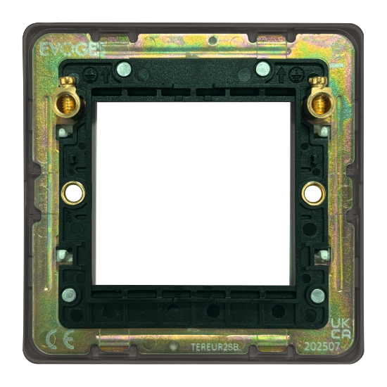 Picture of Terra 1 Gang 50x50mm Modular Faceplate Slate Bronze