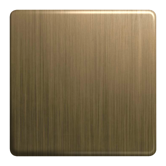 Picture of Terra 1 Gang Blanking Plate Antique Brushed Brass 