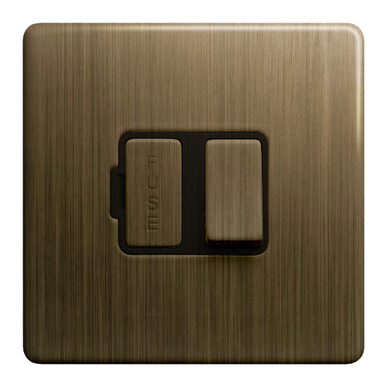 Picture of Terra 13A Switched Fused Connection Unit Antique Brushed Brass