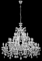 Picture of Marie Therese Italian Style Chrome Finish Crystal Glass Chandelier