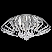 Picture of Chrome 5 Light Fitting - Crystal Buttons/Drops    