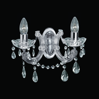 Picture of 2 Light Marie Therese Crystal Chrome Wall Bracket