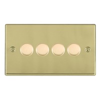 Picture of Hartland PB/WH 4G 2 WAY 400W (Max Wattage per Gang is 300W) Resistive Dimmer