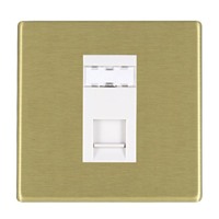 Picture of Hartland Screwless SB/WH 1 Gang RJ12 Outlet - Unshielded Outlet