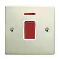 Picture of Hartland PO/WH 1 Gang 45A Double Pole Red Switch